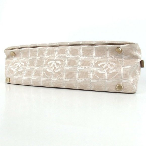 CHANEL Handbag Nylon jacquard with beige Leather - Picture 9 of 15